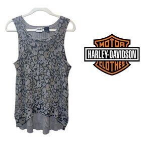 💀 Harley-Davidson Knit Tank Top — Edgy Biker Layering Essential 💀
